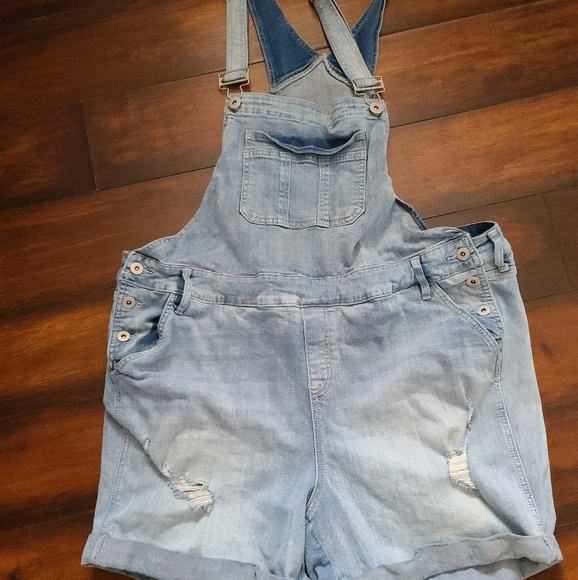 plus size overall shorts torrid